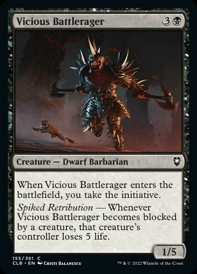 Vicious Battlerager [Commander Legends: Battle for Baldur's Gate] | Black Swamp Games