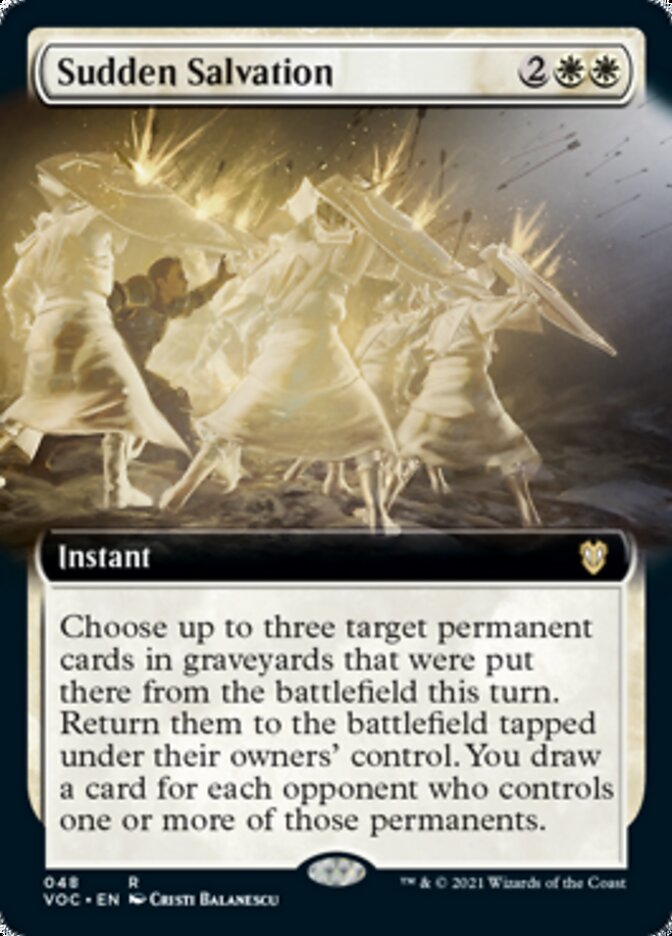 Sudden Salvation (Extended Art) [Innistrad: Crimson Vow Commander] | Black Swamp Games