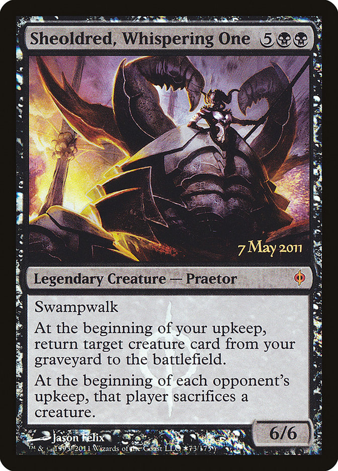 Sheoldred, Whispering One [New Phyrexia Prerelease Promos] | Black Swamp Games