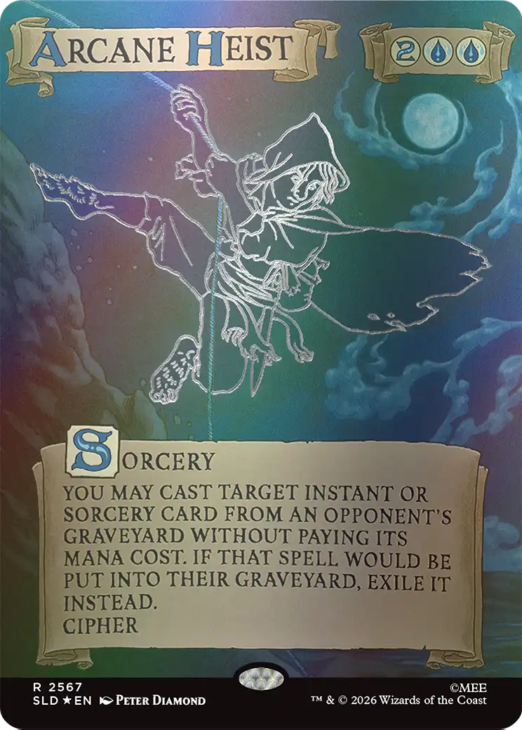 Arcane Heist (Out Of Sight Foil) [Secret Lair Drop Series] | Black Swamp Games