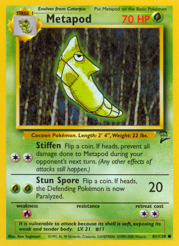 Metapod (81/130) [Base Set 2] | Black Swamp Games