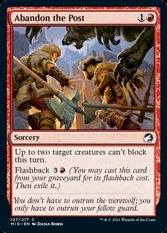 Abandon the Post [Innistrad: Midnight Hunt] | Black Swamp Games
