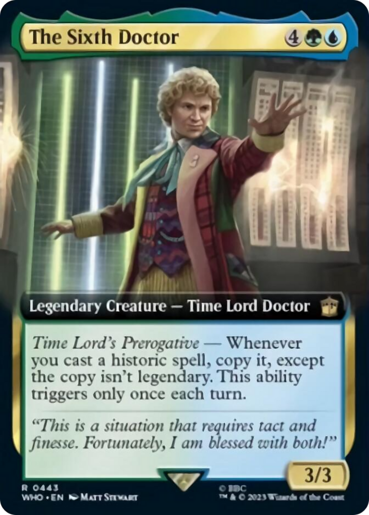 The Sixth Doctor (Extended Art) [Doctor Who] | Black Swamp Games