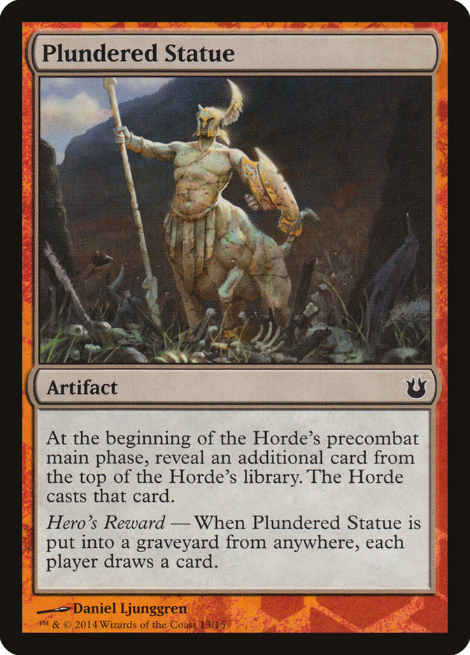 Plundered Statue [Born of the Gods Battle the Horde] | Black Swamp Games