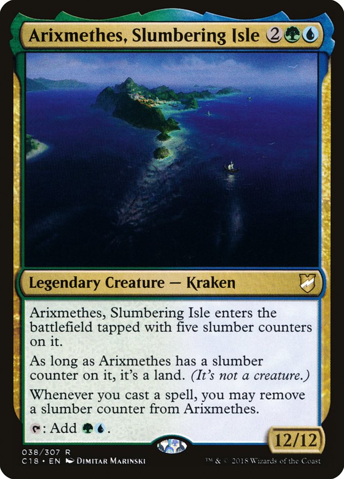 Arixmethes, Slumbering Isle [Commander 2018] | Black Swamp Games