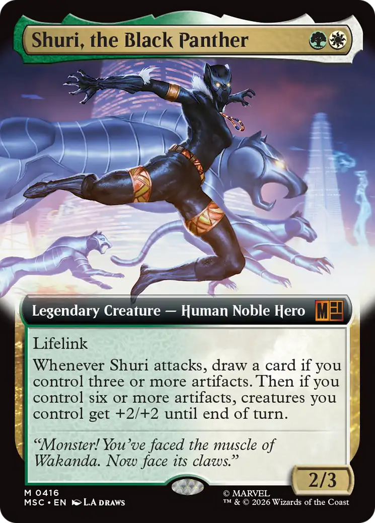 Shuri, the Black Panther (Extended Art) [Marvel Super Heroes Commander] | Black Swamp Games