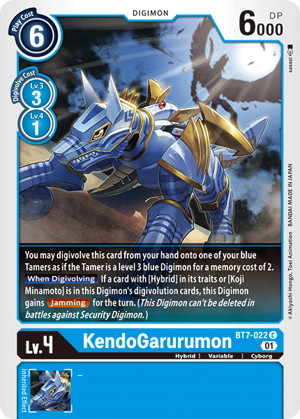 KendoGarurumon [BT7-022] [Next Adventure] | Black Swamp Games