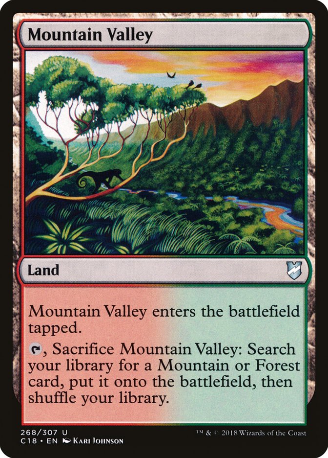Mountain Valley [Commander 2018] | Black Swamp Games