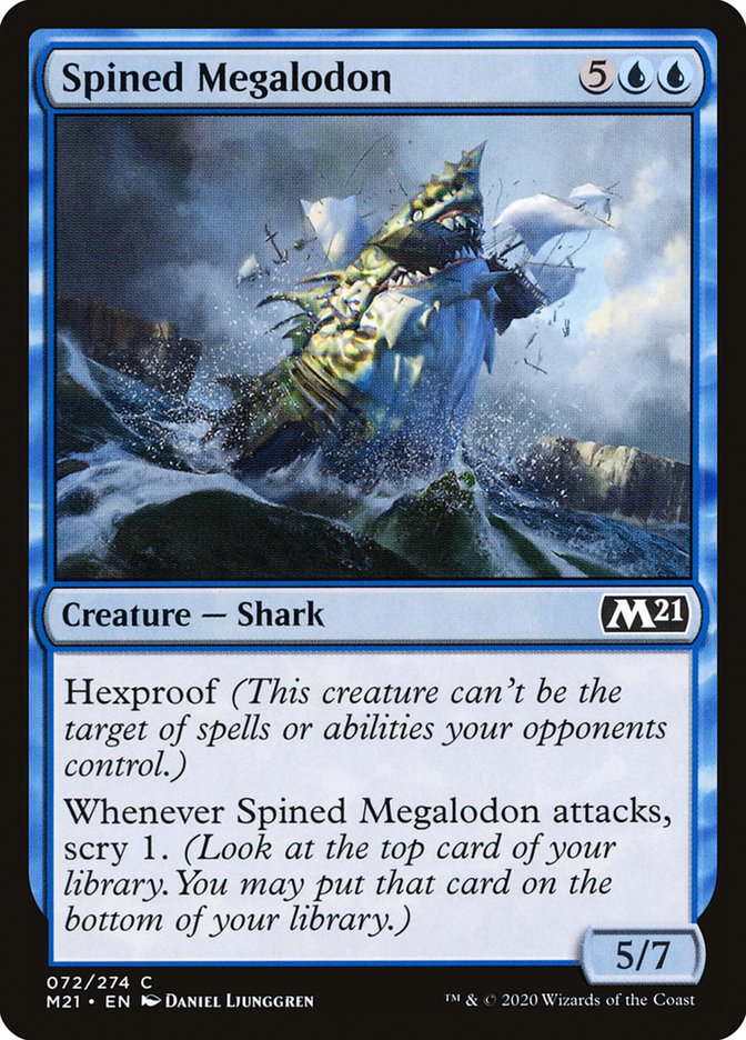 Spined Megalodon [Core Set 2021] | Black Swamp Games