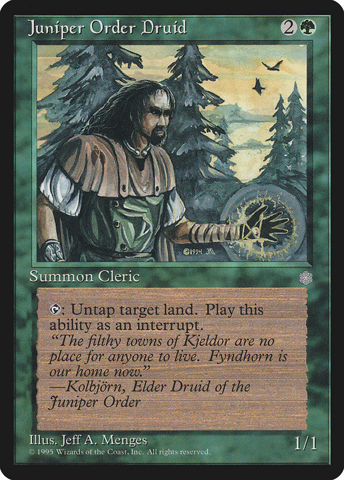 Juniper Order Druid [Ice Age] | Black Swamp Games