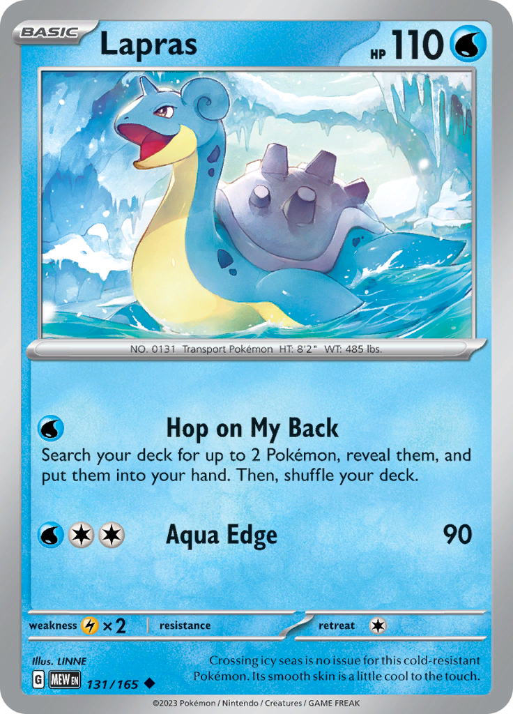 Lapras (131/165) [Scarlet & Violet 151] | Black Swamp Games