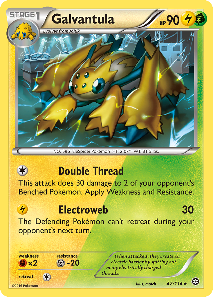 Galvantula (42/114) [XY: Steam Siege] | Black Swamp Games