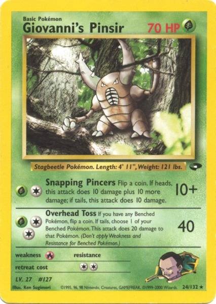 Giovanni's Pinsir (24/132) [Gym Challenge Unlimited] | Black Swamp Games