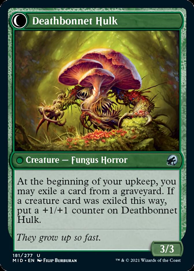 Deathbonnet Sprout // Deathbonnet Hulk [Innistrad: Midnight Hunt] | Black Swamp Games