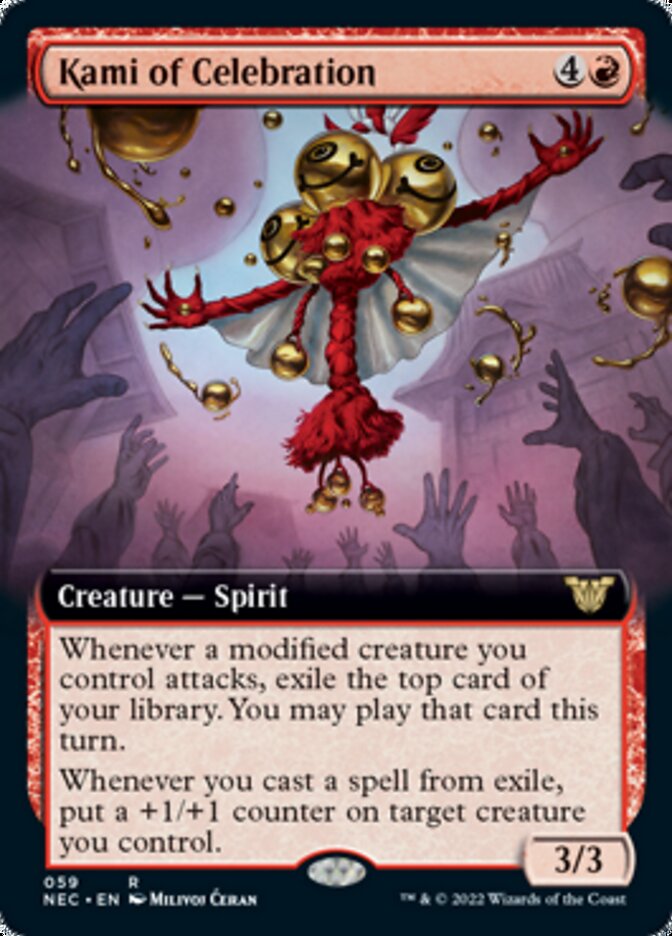Kami of Celebration (Extended Art) [Kamigawa: Neon Dynasty Commander] | Black Swamp Games
