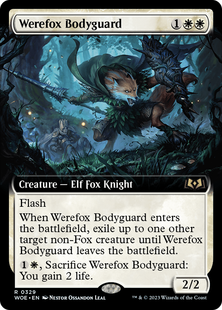 Werefox Bodyguard (Extended Art) [Wilds of Eldraine] | Black Swamp Games