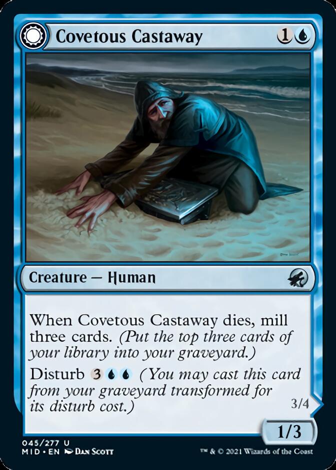Covetous Castaway // Ghostly Castigator [Innistrad: Midnight Hunt] | Black Swamp Games