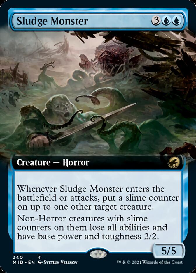 Sludge Monster (Extended Art) [Innistrad: Midnight Hunt] | Black Swamp Games