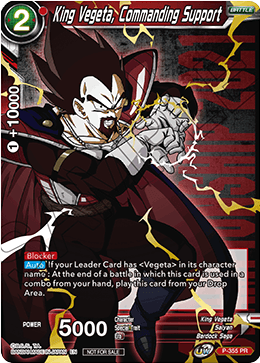 King Vegeta, Commanding Support (P-355) [Tournament Promotion Cards] | Black Swamp Games