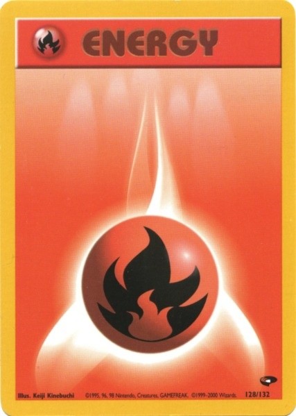 Fire Energy (128/132) [Gym Challenge Unlimited] | Black Swamp Games