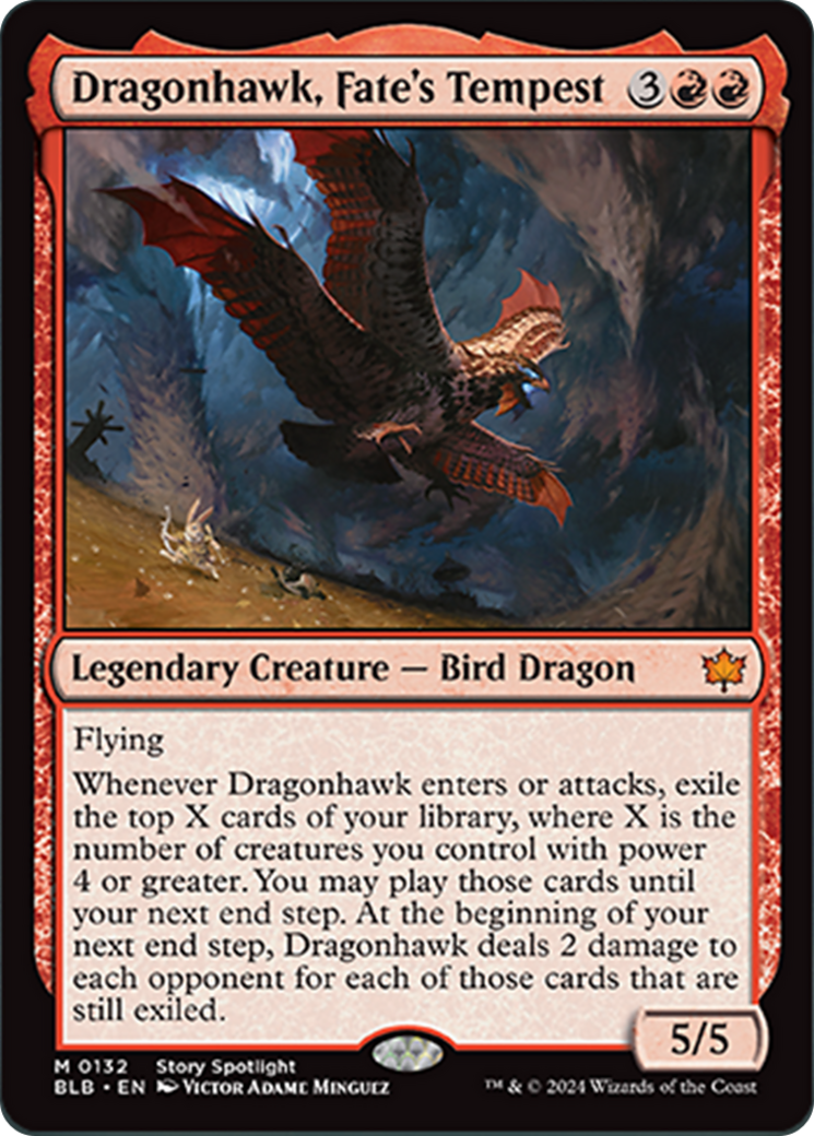 Dragonhawk, Fate's Tempest [Bloomburrow] | Black Swamp Games