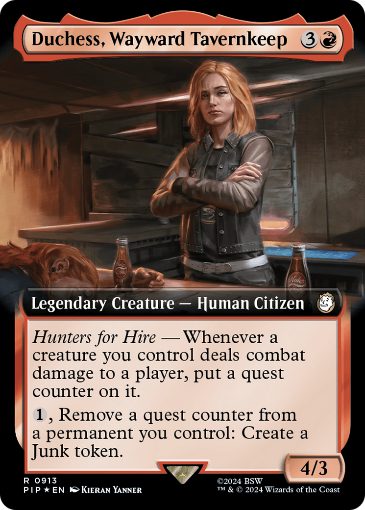 Duchess, Wayward Tavernkeep (Extended Art) (Surge Foil) [Fallout] | Black Swamp Games