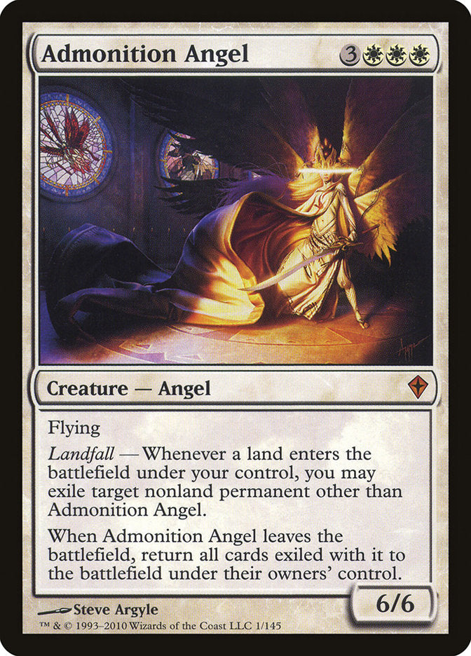 Admonition Angel [Worldwake] | Black Swamp Games