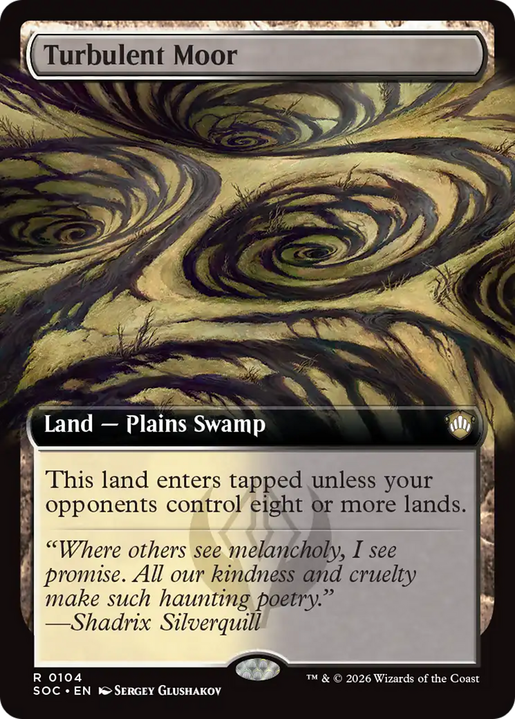 Turbulent Moor (Extended Art) [Secrets of Strixhaven Commander] | Black Swamp Games