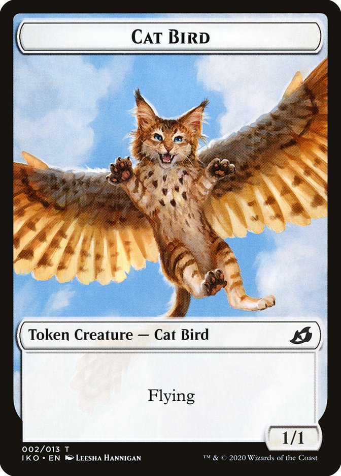 Cat Bird Token [Ikoria: Lair of Behemoths Tokens] | Black Swamp Games