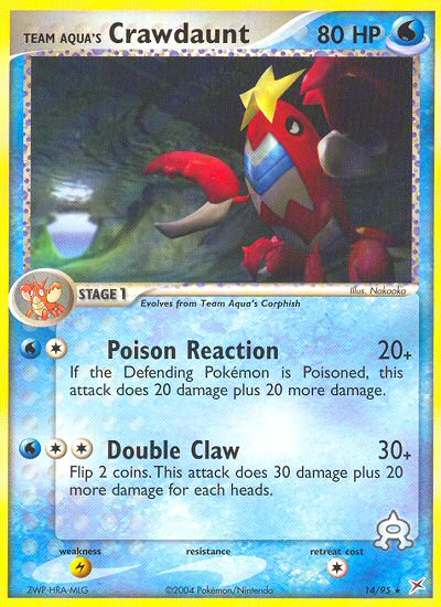 Team Aqua's Crawdaunt (14/95) [EX: Team Magma vs Team Aqua] | Black Swamp Games