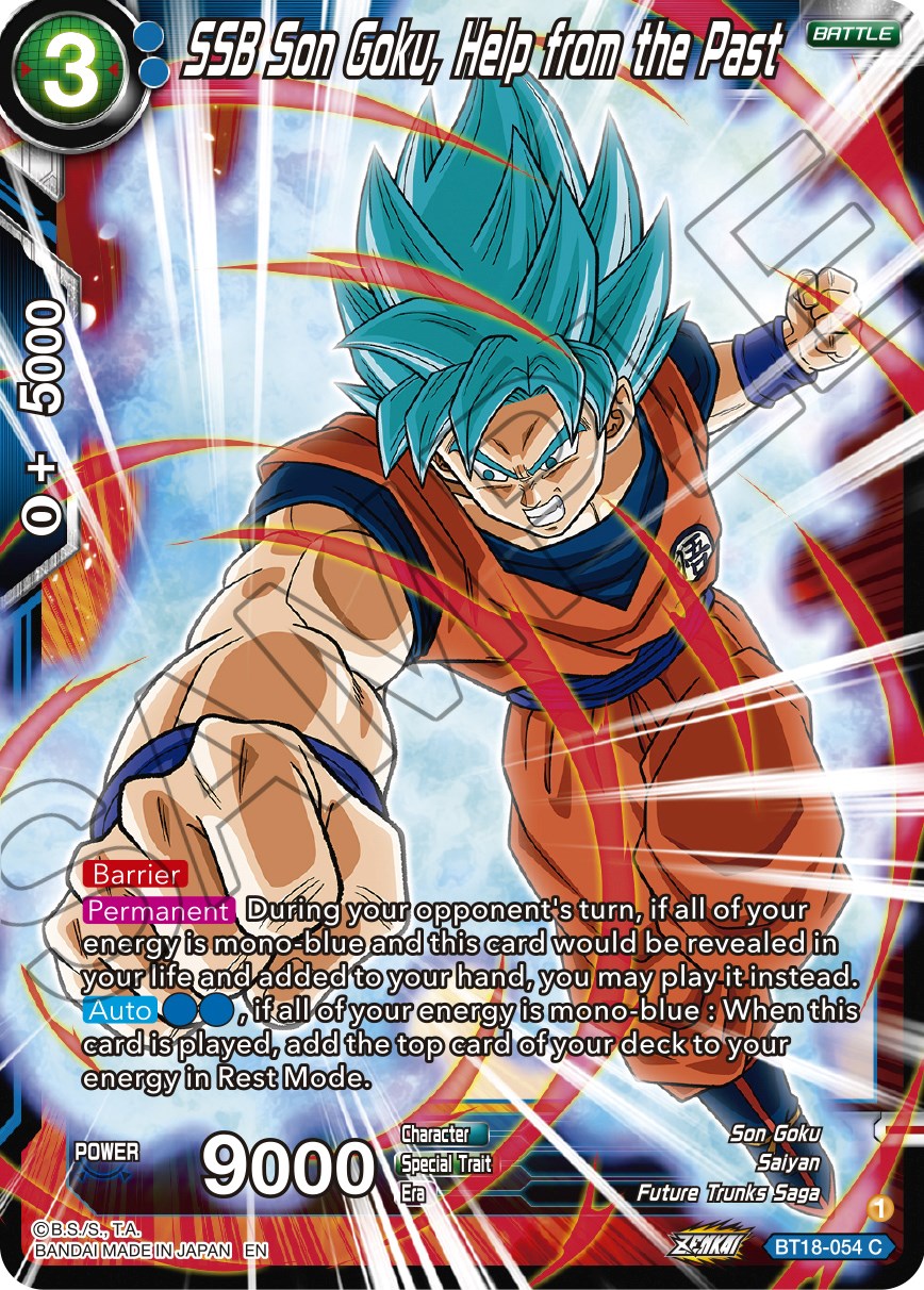 SSB Son Goku, Help from the Past (BT18-054) [Dawn of the Z-Legends] | Black Swamp Games