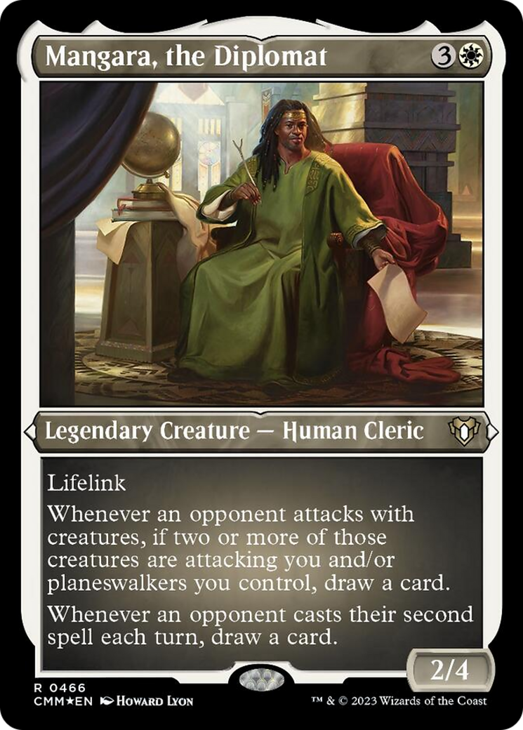 Mangara, the Diplomat (Foil Etched) [Commander Masters] | Black Swamp Games