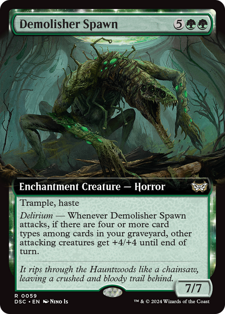 Demolisher Spawn (Extended Art) [Duskmourn: House of Horror Commander] | Black Swamp Games