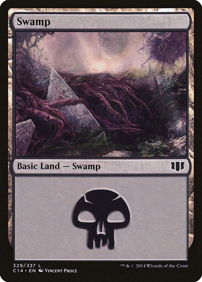 Swamp (329) [Commander 2014] | Black Swamp Games