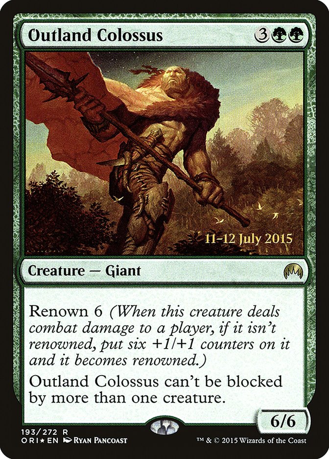 Outland Colossus [Magic Origins Prerelease Promos] | Black Swamp Games