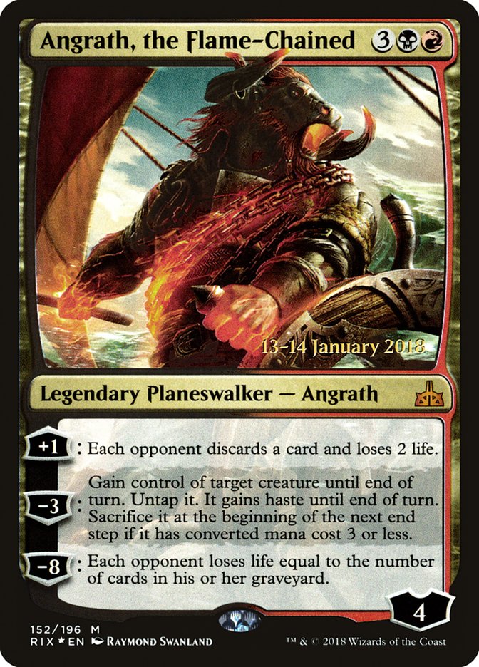 Angrath, the Flame-Chained [Rivals of Ixalan Prerelease Promos] | Black Swamp Games