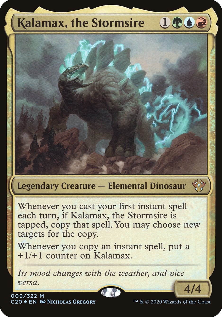 Kalamax, the Stormsire (Oversized) [Commander 2020 Oversized] | Black Swamp Games