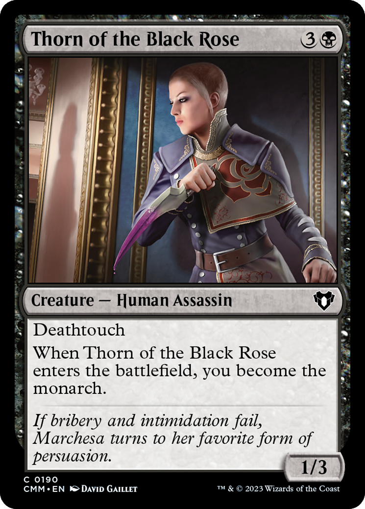 Thorn of the Black Rose [Commander Masters] | Black Swamp Games