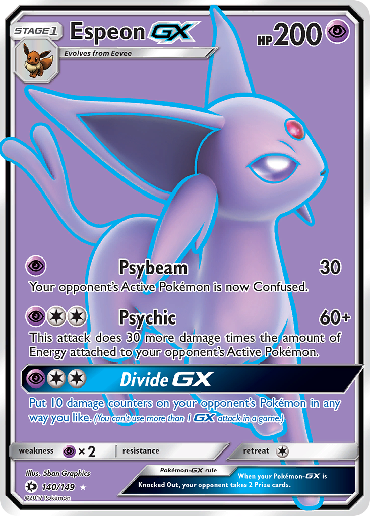 Espeon GX (140/149) [Sun & Moon: Base Set] | Black Swamp Games