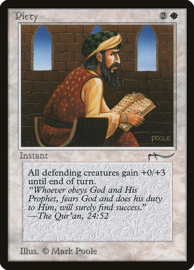 Piety (Dark Mana Cost) [Arabian Nights] | Black Swamp Games