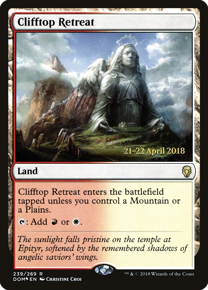 Clifftop Retreat [Dominaria Prerelease Promos] | Black Swamp Games