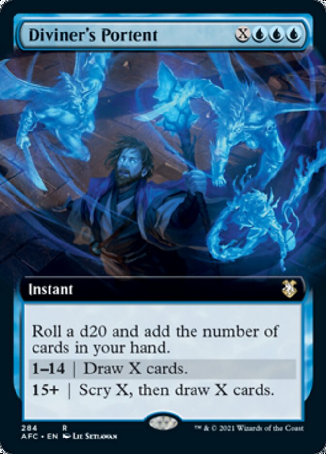Diviner's Portent (Extended Art) [Dungeons & Dragons: Adventures in the Forgotten Realms Commander] | Black Swamp Games