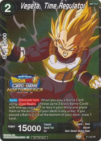 Vegeta, Time Regulator (Championship Final 2019) (Finalist) (P-142) [Tournament Promotion Cards] | Black Swamp Games