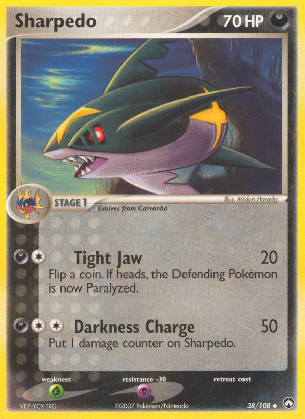 Sharpedo (38/108) [EX: Power Keepers] | Black Swamp Games