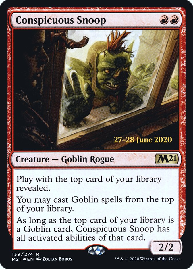 Conspicuous Snoop [Core Set 2021 Prerelease Promos] | Black Swamp Games