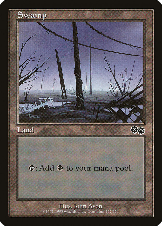 Swamp (342) [Urza's Saga] | Black Swamp Games