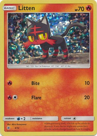 Litten (3/12) [McDonald's Promos: 2017 Collection] | Black Swamp Games