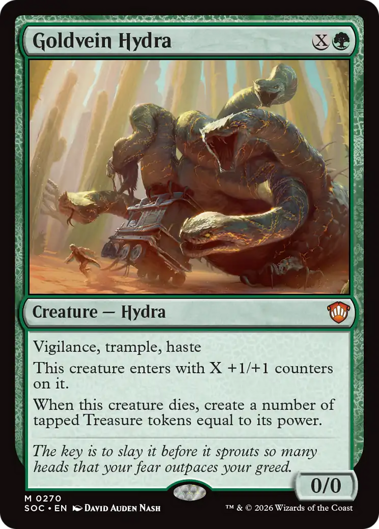 Goldvein Hydra [Secrets of Strixhaven Commander] | Black Swamp Games