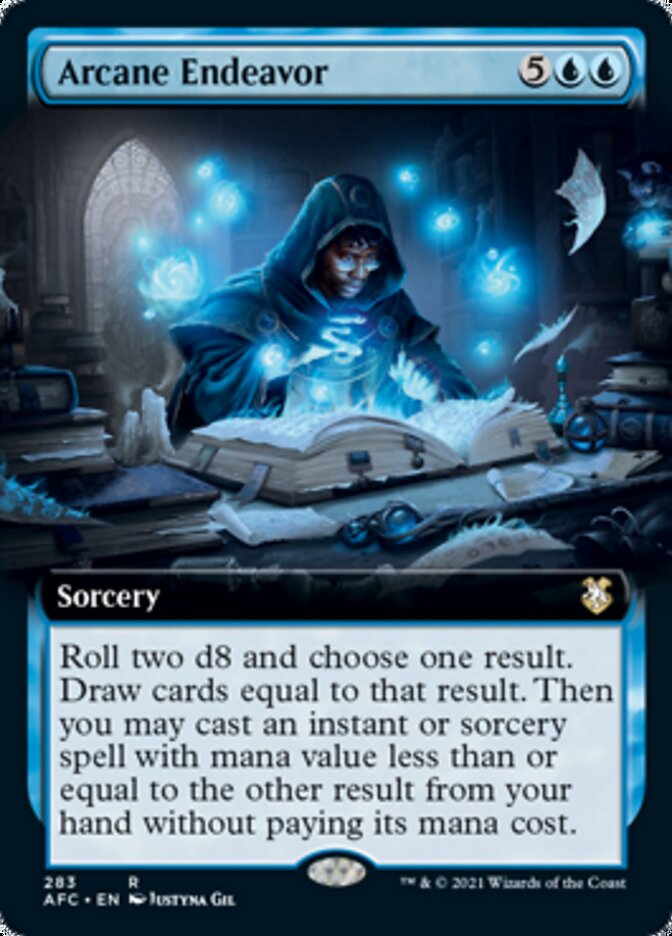 Arcane Endeavor (Extended Art) [Dungeons & Dragons: Adventures in the Forgotten Realms Commander] | Black Swamp Games