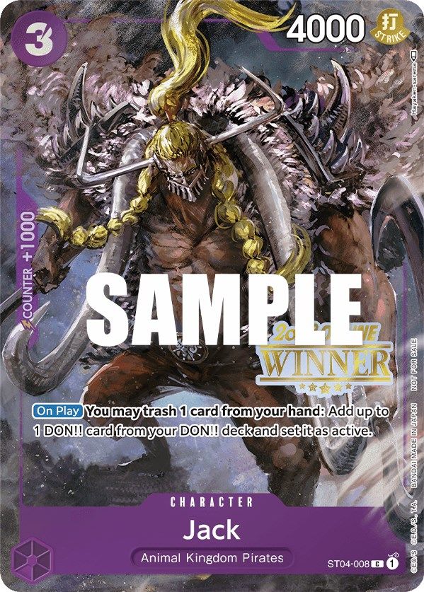 Jack (Online Regional 2023) [Winner] [One Piece Promotion Cards] | Black Swamp Games
